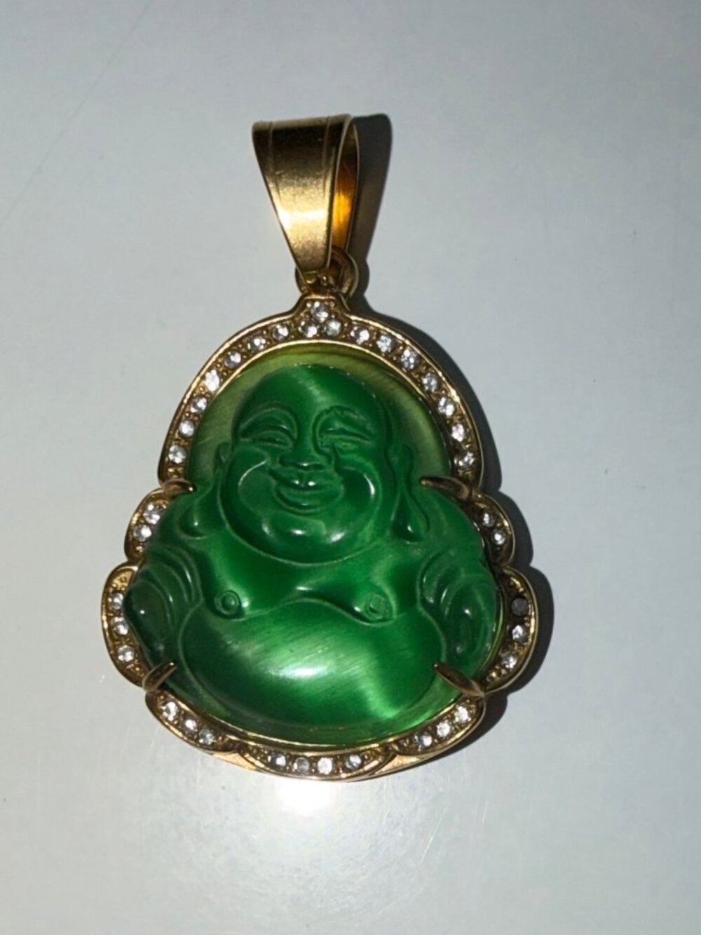 Elegant BUDDHA STAINLESS STEEL Necklace Set